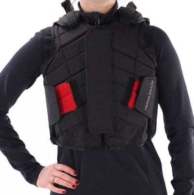 Afbeelding van de Active Rider Kids bodyprotector in de kleur zwart