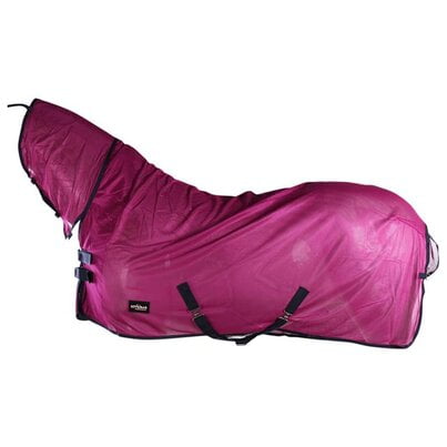 Epplejeck full neck vliegendeken roze Afbeelding van de Epplejeck Full Neck vliegendeken in de kleur roze