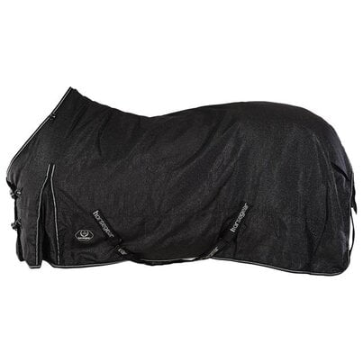Horsegear Limited Edition GLitter zwart zilver Afbeelding van de Horsegear Limited Edition Glitter regendeken voor paarden in de kleur zwart-zilver