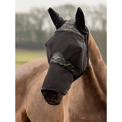 LeMieux Visor-Tek full donkergroen Afbeelding van de LeMieux Visor-Tek Camo Full in de kleur donkergroen