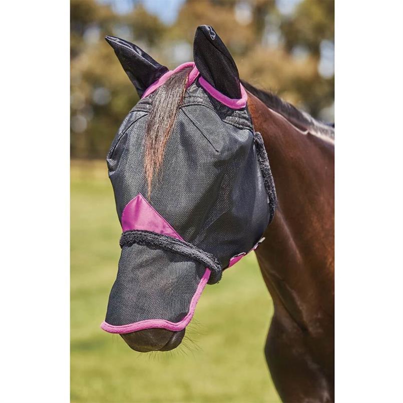 WeatherBeeta Deluxe Durable met oren en neus Afbeelding van een paard met de WeatherBeeta Deluxe Durable met oren en neus