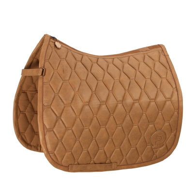 Afbeelding van de Eskadron Metallic Faux Leather Platinum in de kleur cognac